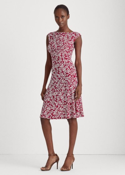 Women's Ralph Lauren Floral Matte-Jersey Dresses | 281059GZT